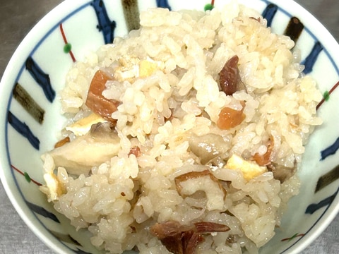 防災クッキング『焼き鳥缶で炊き込みご飯』